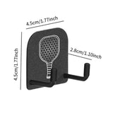 Maxbell 2Pcs Pickleball Paddle Rack Holds Badminton for Garage Workouts Tennis Court