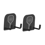 Maxbell 2Pcs Pickleball Paddle Rack Holds Badminton for Garage Workouts Tennis Court