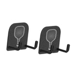 Maxbell 2Pcs Pickleball Paddle Rack Holds Badminton for Garage Workouts Tennis Court