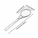 Maxbell Racket Lightweight Single Trainer for Starter Beginner Outdoor White