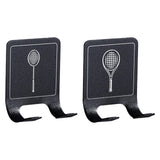 Maxbell Badminton Racket Hook Modern Wall Mounted Racket Rack for Bedroom Garage Gym for Badminton Racket
