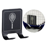 Maxbell Badminton Racket Hook Modern Wall Mounted Racket Rack for Bedroom Garage Gym for Tennis Racket