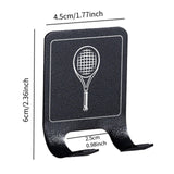 Maxbell Badminton Racket Hook Modern Wall Mounted Racket Rack for Bedroom Garage Gym for Tennis Racket