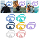 Maxbell Snorkel Diving Mask Waterproof with Nose Cover for Outdoor Water Sports Pool Light Blue