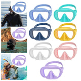 Maxbell Snorkel Diving Mask Waterproof with Nose Cover for Outdoor Water Sports Pool Light Blue