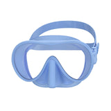 Maxbell Snorkel Diving Mask Waterproof with Nose Cover for Outdoor Water Sports Pool Light Blue