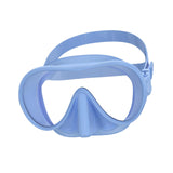 Maxbell Snorkel Diving Mask Waterproof with Nose Cover for Outdoor Water Sports Pool Light Blue