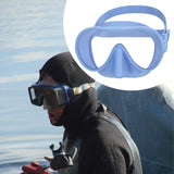 Maxbell Snorkel Diving Mask Waterproof with Nose Cover for Outdoor Water Sports Pool Light Blue