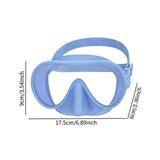 Maxbell Snorkel Diving Mask Waterproof with Nose Cover for Outdoor Water Sports Pool Light Blue