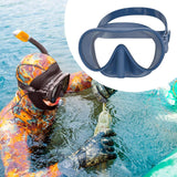 Maxbell Snorkel Diving Mask Waterproof with Nose Cover for Outdoor Water Sports Pool Deep Blue