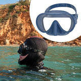 Maxbell Snorkel Diving Mask Waterproof with Nose Cover for Outdoor Water Sports Pool Deep Blue