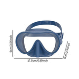 Maxbell Snorkel Diving Mask Waterproof with Nose Cover for Outdoor Water Sports Pool Deep Blue