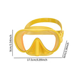Maxbell Snorkel Diving Mask Waterproof with Nose Cover for Outdoor Water Sports Pool Orange