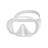 Maxbell Snorkel Diving Mask Waterproof with Nose Cover for Outdoor Water Sports Pool White