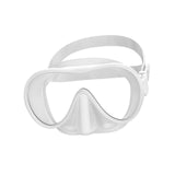 Maxbell Snorkel Diving Mask Waterproof with Nose Cover for Outdoor Water Sports Pool White