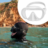 Maxbell Snorkel Diving Mask Waterproof with Nose Cover for Outdoor Water Sports Pool White