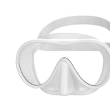 Maxbell Snorkel Diving Mask Waterproof with Nose Cover for Outdoor Water Sports Pool White