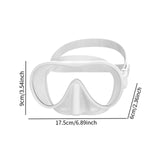 Maxbell Snorkel Diving Mask Waterproof with Nose Cover for Outdoor Water Sports Pool White