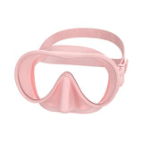 Maxbell Snorkel Diving Mask Waterproof with Nose Cover for Outdoor Water Sports Pool Pink