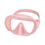 Maxbell Snorkel Diving Mask Waterproof with Nose Cover for Outdoor Water Sports Pool Pink