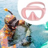 Maxbell Snorkel Diving Mask Waterproof with Nose Cover for Outdoor Water Sports Pool Pink