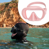 Maxbell Snorkel Diving Mask Waterproof with Nose Cover for Outdoor Water Sports Pool Pink
