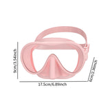 Maxbell Snorkel Diving Mask Waterproof with Nose Cover for Outdoor Water Sports Pool Pink