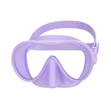 Maxbell Snorkel Diving Mask Waterproof with Nose Cover for Outdoor Water Sports Pool Purple