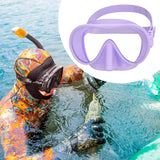Maxbell Snorkel Diving Mask Waterproof with Nose Cover for Outdoor Water Sports Pool Purple