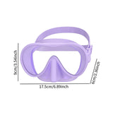 Maxbell Snorkel Diving Mask Waterproof with Nose Cover for Outdoor Water Sports Pool Purple