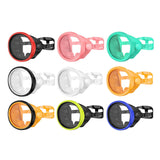 Maxbell Snorkel Diving Mask No Fogging Comfortable Portable Oval Glass Scuba Goggles black white