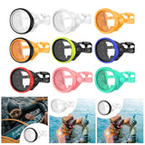 Maxbell Snorkel Diving Mask No Fogging Comfortable Portable Oval Glass Scuba Goggles black white