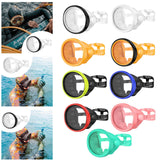 Maxbell Snorkel Diving Mask No Fogging Comfortable Portable Oval Glass Scuba Goggles black white