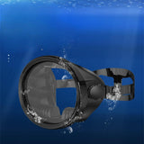 Maxbell Snorkel Diving Mask No Fogging Comfortable Portable Oval Glass Scuba Goggles black white