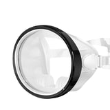 Maxbell Snorkel Diving Mask No Fogging Comfortable Portable Oval Glass Scuba Goggles black white