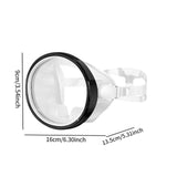 Maxbell Snorkel Diving Mask No Fogging Comfortable Portable Oval Glass Scuba Goggles black white