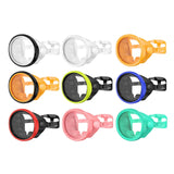 Maxbell Snorkel Diving Mask No Fogging Comfortable Portable Oval Glass Scuba Goggles black white