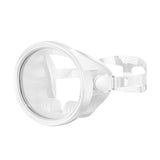Maxbell Snorkel Diving Mask No Fogging Comfortable Portable Oval Glass Scuba Goggles white