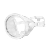 Maxbell Snorkel Diving Mask No Fogging Comfortable Portable Oval Glass Scuba Goggles white