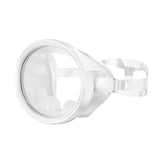 Maxbell Snorkel Diving Mask No Fogging Comfortable Portable Oval Glass Scuba Goggles white