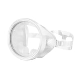 Maxbell Snorkel Diving Mask No Fogging Comfortable Portable Oval Glass Scuba Goggles white