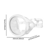 Maxbell Snorkel Diving Mask No Fogging Comfortable Portable Oval Glass Scuba Goggles white