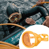 Maxbell Snorkel Diving Mask No Fogging Comfortable Portable Oval Glass Scuba Goggles orange