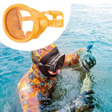 Maxbell Snorkel Diving Mask No Fogging Comfortable Portable Oval Glass Scuba Goggles orange