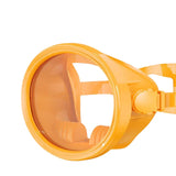 Maxbell Snorkel Diving Mask No Fogging Comfortable Portable Oval Glass Scuba Goggles orange