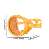 Maxbell Snorkel Diving Mask No Fogging Comfortable Portable Oval Glass Scuba Goggles orange
