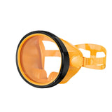 Maxbell Snorkel Diving Mask No Fogging Comfortable Portable Oval Glass Scuba Goggles orange black