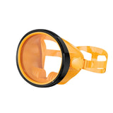 Maxbell Snorkel Diving Mask No Fogging Comfortable Portable Oval Glass Scuba Goggles orange black