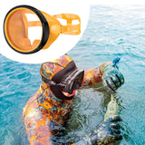 Maxbell Snorkel Diving Mask No Fogging Comfortable Portable Oval Glass Scuba Goggles orange black