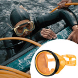 Maxbell Snorkel Diving Mask No Fogging Comfortable Portable Oval Glass Scuba Goggles orange black